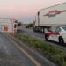 Volcadura de tráiler provoca cierre parcial en la Carretera Nuevo Laredo-Monterrey