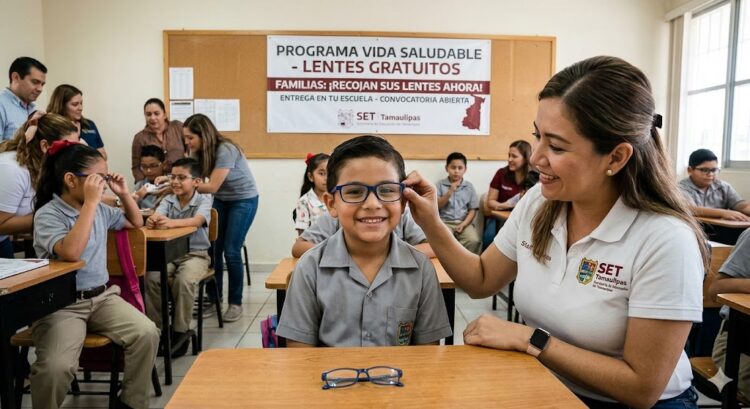 Convoca SET a familias a recoger lentes gratuitos del programa Vida Saludable