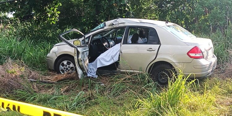 Tragedia en Gómez Farías: mujer muere en accidente; dos menores sobreviven ilesos