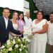 Apadrinan Lucy y Lalo Gattás a 72 matrimonios en ceremonia colectiva del DIF.