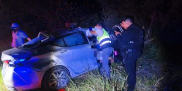 Guardia Estatal atiende accidente en la Carretera Victoria-Matamoros