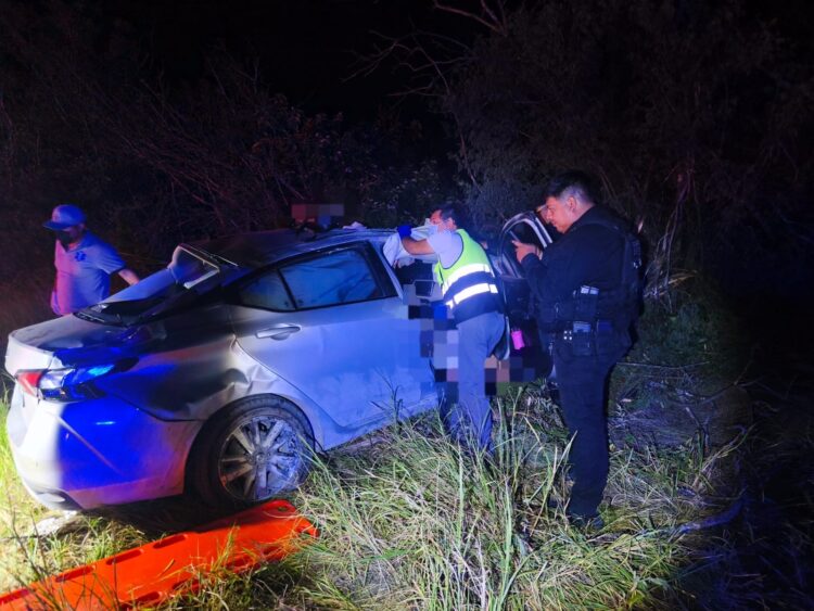 Guardia Estatal atiende accidente en la Carretera Victoria-Matamoros
