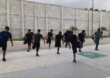 Guardia Estatal fortalece preparación física de sus elementos en la Zona Sur de Tamaulipas