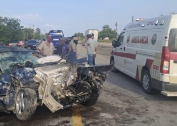 Accidente provoca cierre parcial en la carretera San Fernando-Reynosa; reportan personas lesionadas