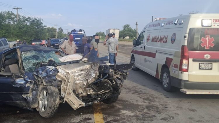 Accidente provoca cierre parcial en la carretera San Fernando-Reynosa; reportan personas lesionadas