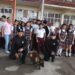 Agrupamiento Canino de la Guardia Estatal convive con estudiantes