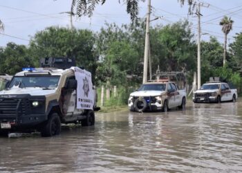 Guardia Estatal activa Plan Tamaulipas en Río Bravo para atender afectaciones por lluvias
