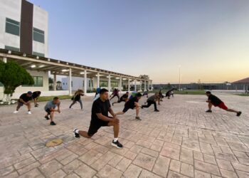 Guardia Estatal de Tamaulipas fortalece preparación física de sus elementos con entrenamiento permanente en Matamoros