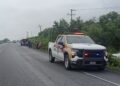 Guardia Estatal auxilia a conductores tras derrape en la carretera Victoria-Monterrey