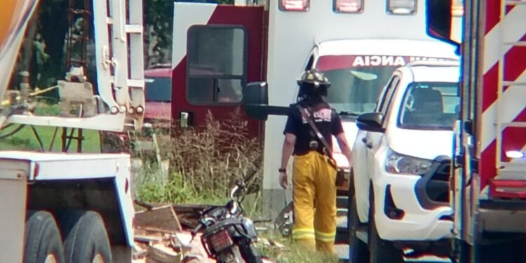 Colapsa estructura en construcción y deja cinco trabajadores lesionados en Ciudad Victoria