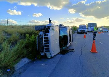 Guardia Estatal atiende accidente en Viaducto Reynosa