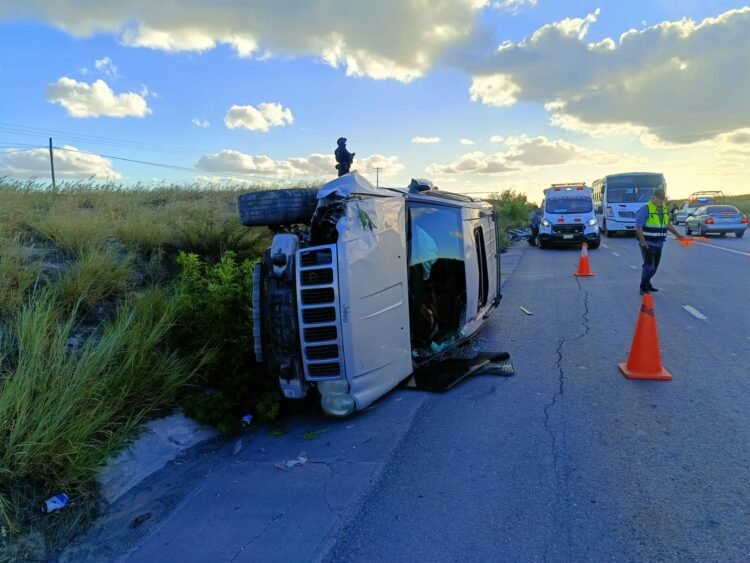 Guardia Estatal atiende accidente en Viaducto Reynosa