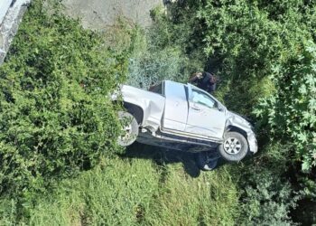Guardia Estatal auxilia a conductor tras accidente en la carretera Victoria-Matamoros