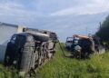 Volcadura en la Carretera Victoria–Monterrey deja saldo blanco