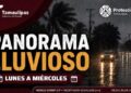 Exhorta Protección Civil a extremar precauciones ante pronóstico de lluvias intensas en Tamaulipas
