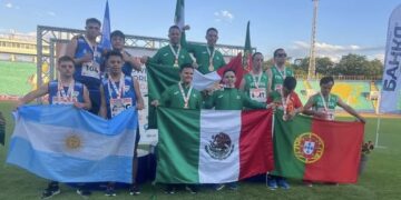 Ganan tamaulipecos oro y plata en Mundial de Atletismo para atletas con síndrome de Down