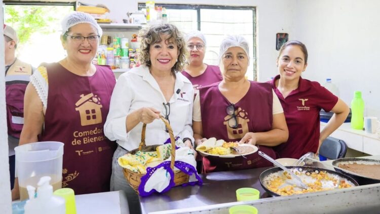 Supervisa SEBIEN comedores y entrega beneficios sociales en Victoria