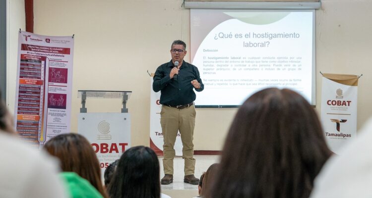 Fortalece STPS cultura de prevención contra el acoso y hostigamiento en el COBAT