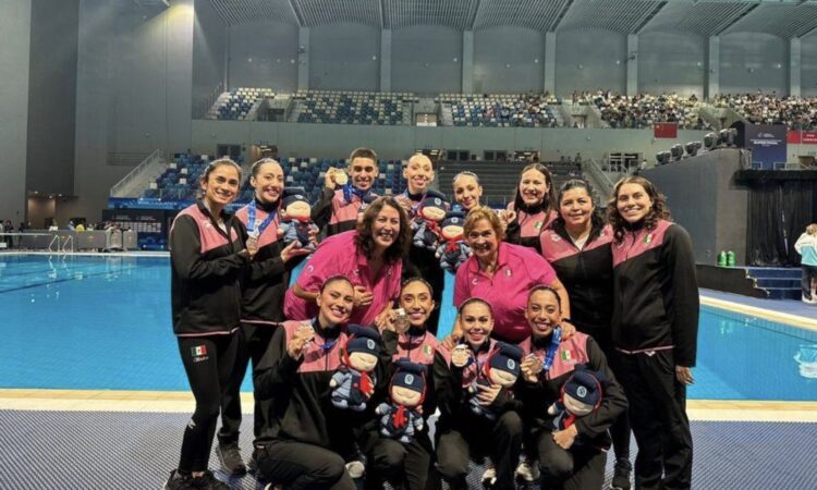 México conquista bronce en la Super Final de Copas del Mundo de natación artística en Toronto