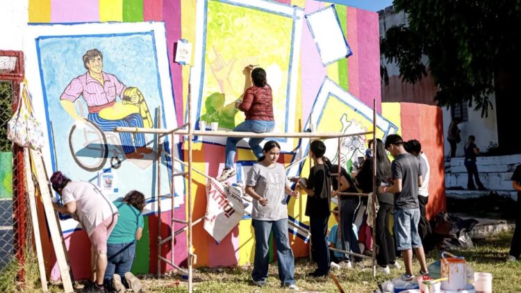 Promueven en Tamaulipas la paz y prevención de adicciones a través de “Murales y Mosaicos por el Amor y la Libertad”: INJUVE