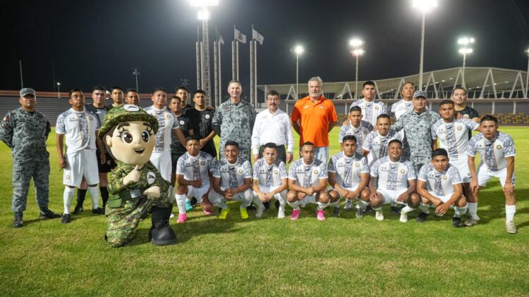 Celebran partido amistoso Correcaminos UAT Premier y Guardia Nacional