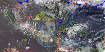 Alerta Protección Civil por lluvias intensas en Nuevo León y estados del noreste ante zona de baja presión