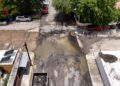 Lluvias provocan socavón en avenida Central de Ciudad Victoria; descartan falla en pavimento