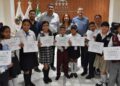 Reciben constancias las y los participantes de “Niñas y Niños Diputados por un Día 2026”