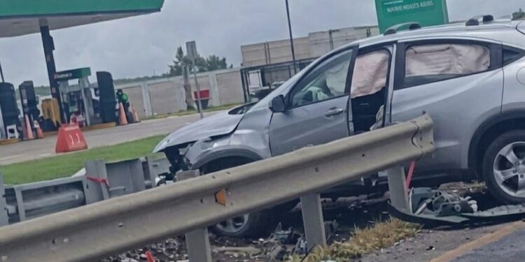 Aparatoso choque en la Tampico-Mante deja al menos cinco lesionados