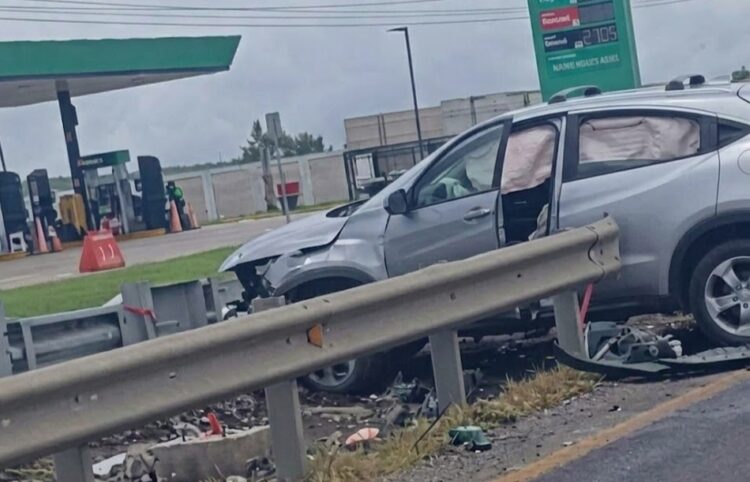 Aparatoso choque en la Tampico-Mante deja al menos cinco lesionados