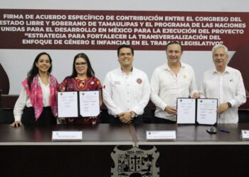 Firma convenio con el PNUD: Fortalece Congreso de Tamaulipas perspectiva de género e infancias en el trabajo legislativo