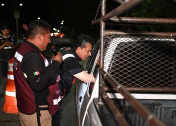 Eduardo Gattás supervisa operativo antialcohol en Victoria y advierte sanciones contra abusos de Tránsito Municipal