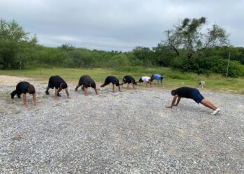 Guardia Estatal fortalece preparación física de sus elementos en Mainero
