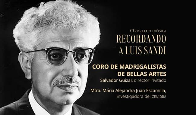 INBAL recordará a Luis Sandi con homenaje musical a 30 años de su fallecimiento