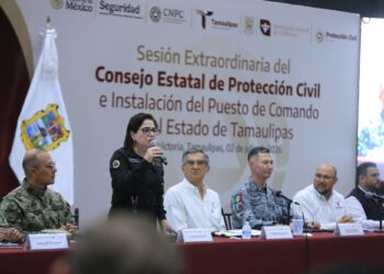 Instalan CNPC y Gobierno de Tamaulipas Puesto de Comando Interinstitucional para fortalecer la atención ante lluvias y ciclones