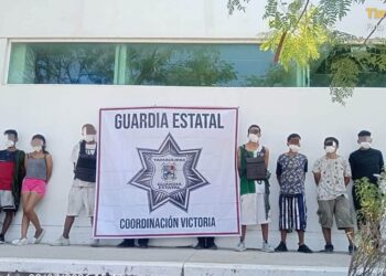 Detienen a siete personas en Ciudad Victoria tras presunto allanamiento; aseguran droga y equipo táctico