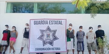 Detienen a siete personas en Ciudad Victoria tras presunto allanamiento; aseguran droga y equipo táctico